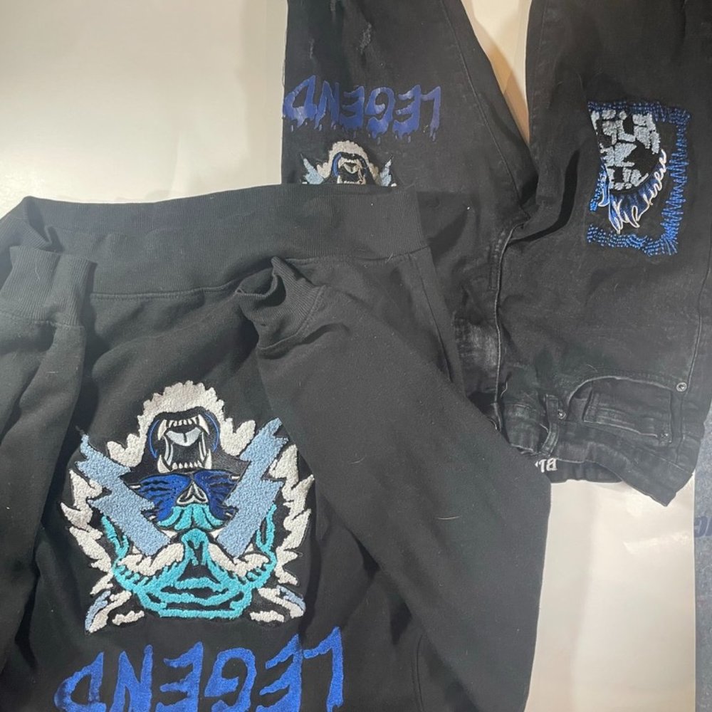 Legend Black Pike Matching Jeans and Jacket
